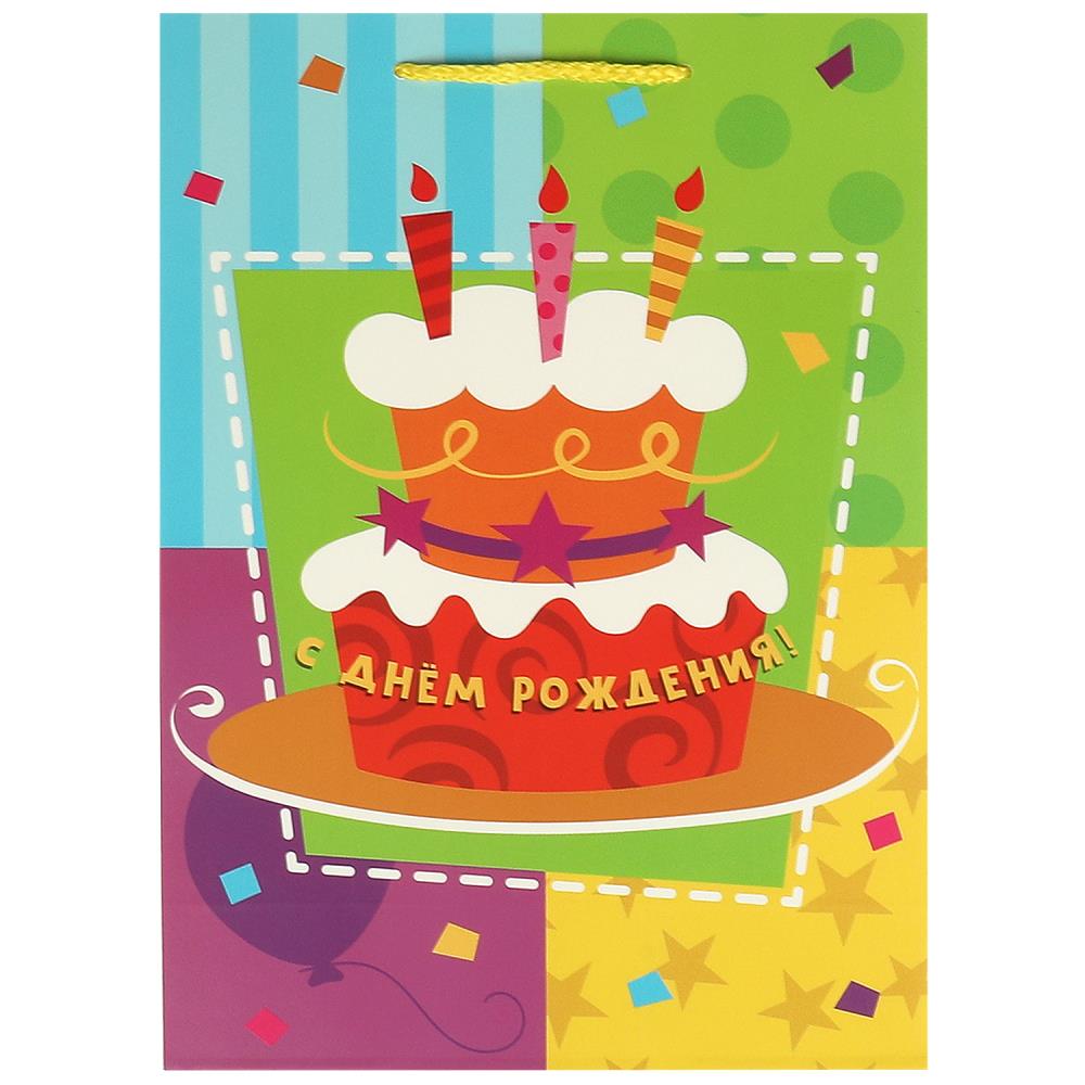 Пакет матовый ML, для подарка, 22х31х10 см. Чудо праздник PML-104460-HB4