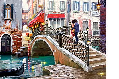Пазл CastorLand Мост, Венеция, 2000 деталей C-200559
