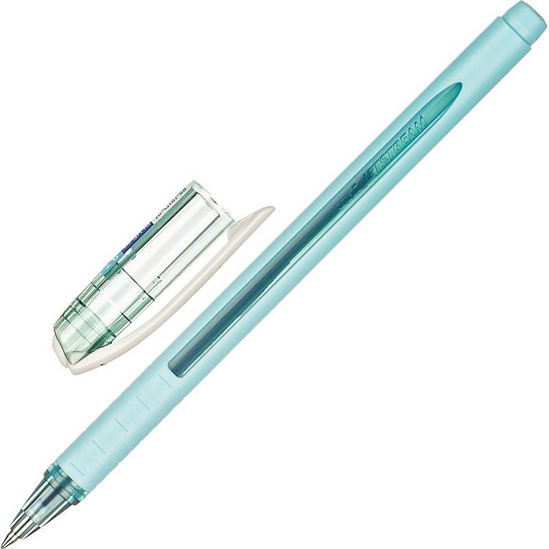 Ручка шариковая Uni Jetstream синяя (голубой корпус, толщина линии 0.35 мм) 1096215
