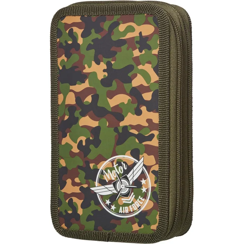 Пенал Комус Класс Military 2 отд. ламинат, софт тач, 190x110 мм, ПКК 11-6 1368969