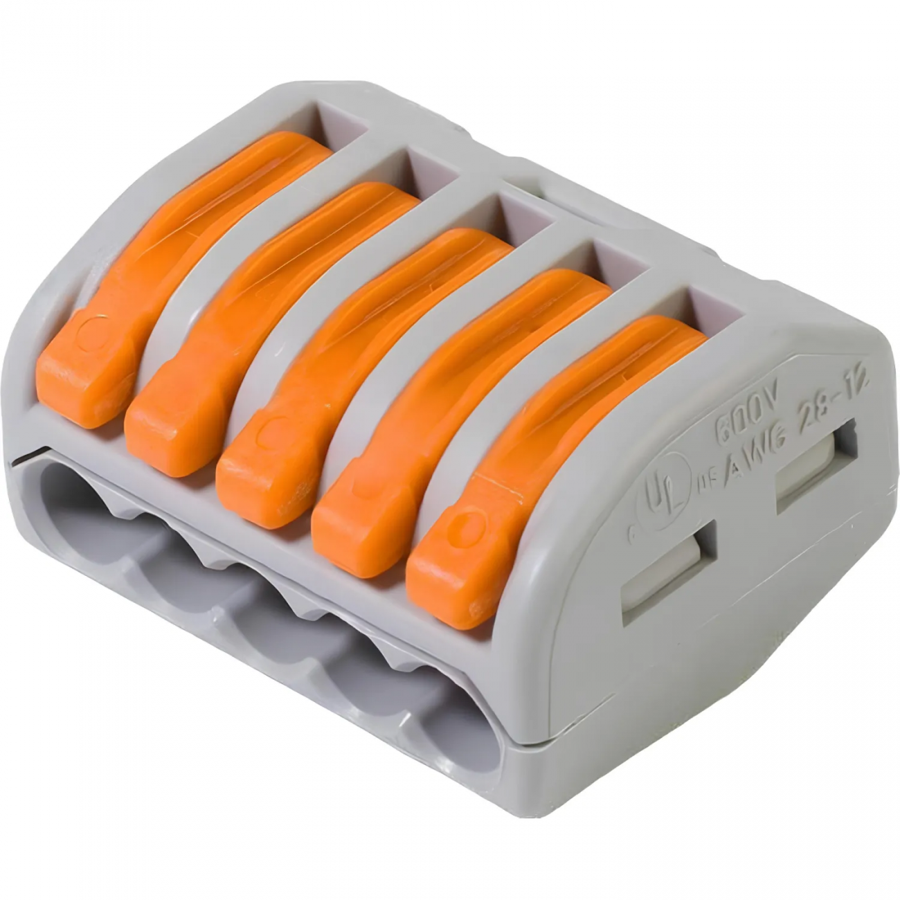 Клемма WAGO 222-415 (5х2,5мм2 с рычажком) уп.(40шт) бтп 2043533