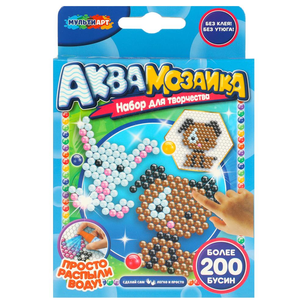 Аквамозаика 200 бусин "Звери" MultiArt AB-200ANIMAL