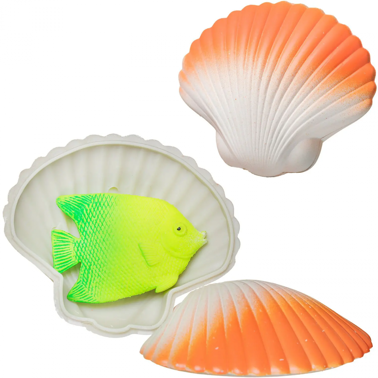 Junfa Игрушка-сюрприз Ракушка растущая в воде оранжевая 050-12/оранжевая
