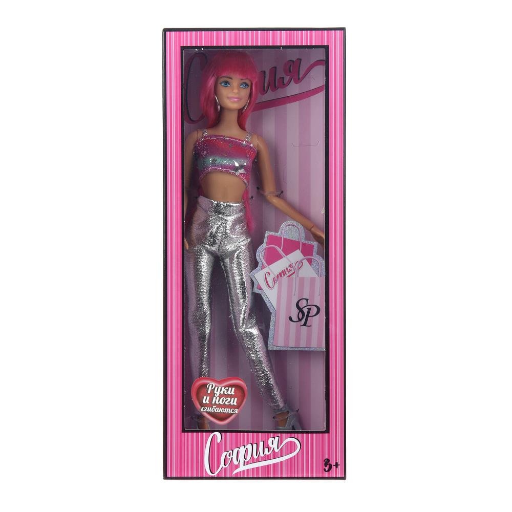 Кукла нарядная, 29 см. София, руки и ноги сгибаются Карапуз PINKS-2-BB