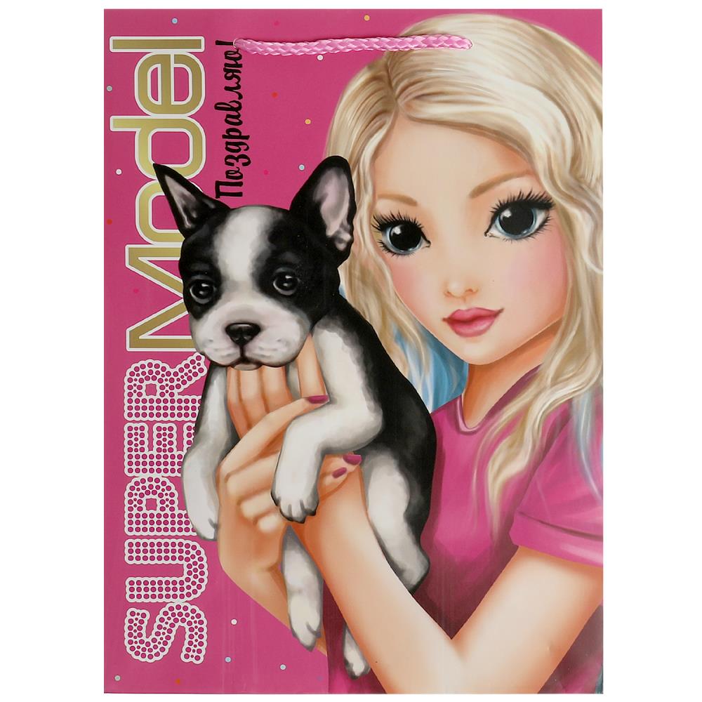 Пакет подарочный матовый ML, 22х31х10 см. для девочки Чудо праздник PML-109412-TM2C