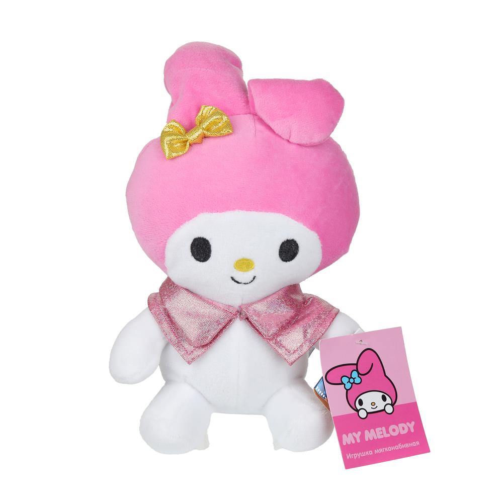 Игрушка мягкая "Куроми Сан Рио" зайка Мелоди, 17 см. в розовой накидке Мульти-пульти KM124038-17NS