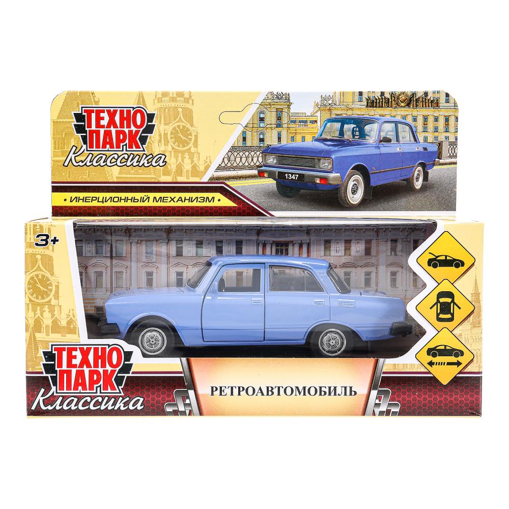 Машина металлическая "Ретро-модель" 12,5 см. сиреневый, Технопарк AZLK2140M-12-PRP