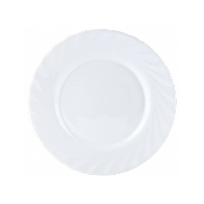 Тарелка десертная Luminarc Трианон стеклянная белая 195 мм (E9559-1/61258/H4124) 220005