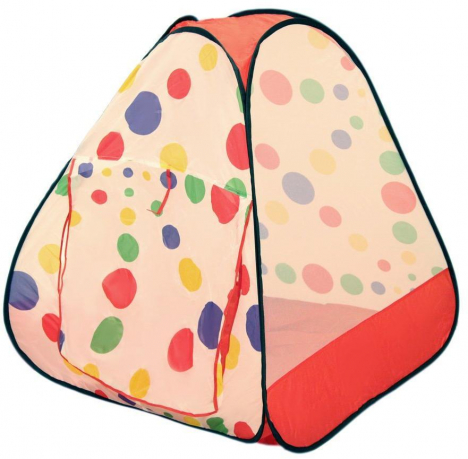 Палатка игровая "Цветной горох" в сумке на молнии 95x95x98см Наша Игрушка 985-Q34