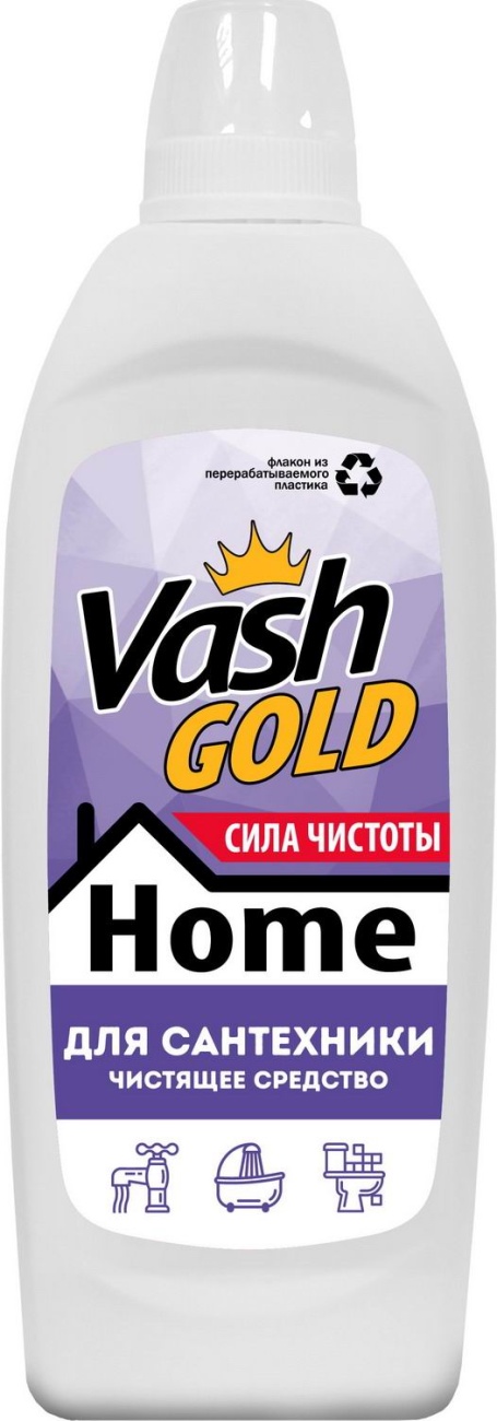 Средство для чистки сантехники Vash Gold HOME 480 мл 4650058308182