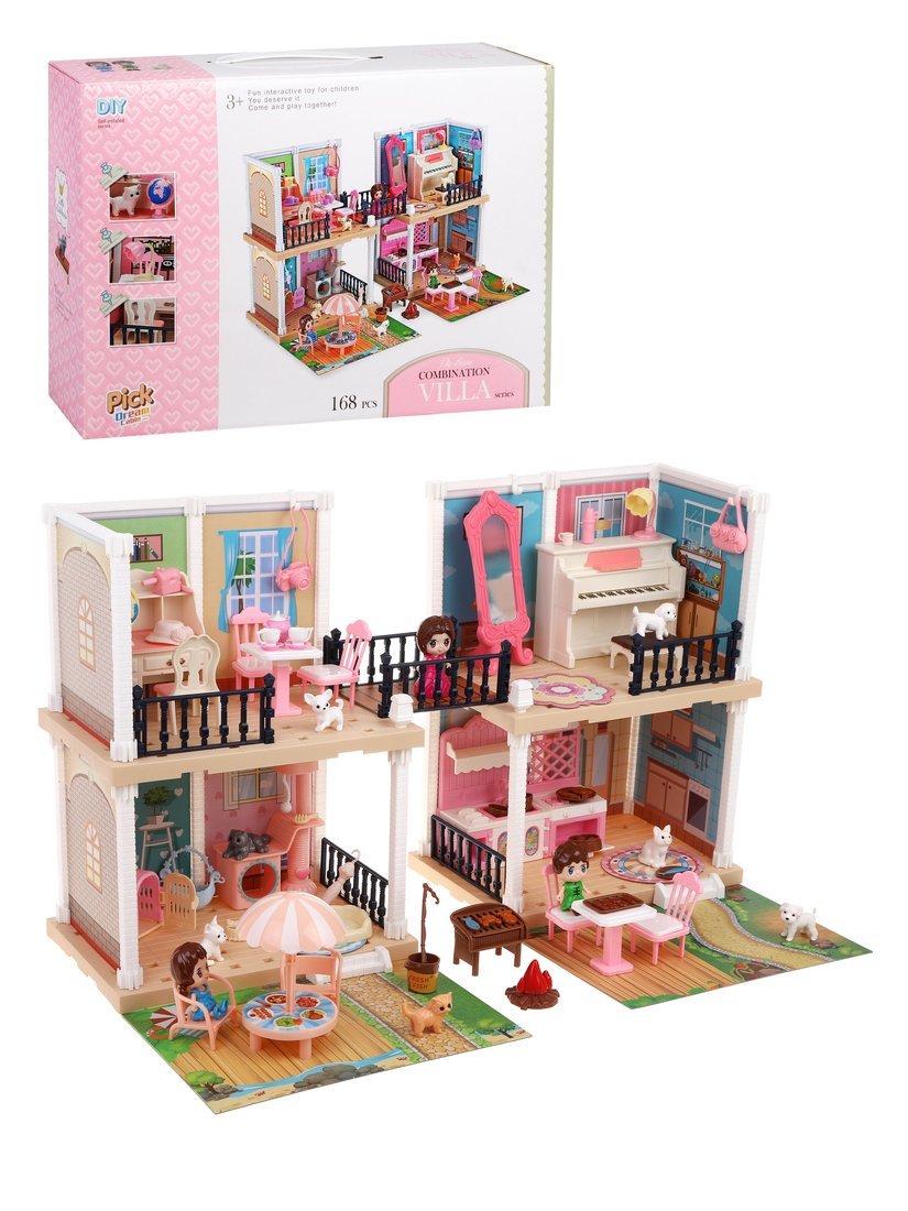 Кукольный домик мечта с куклой и мебелью