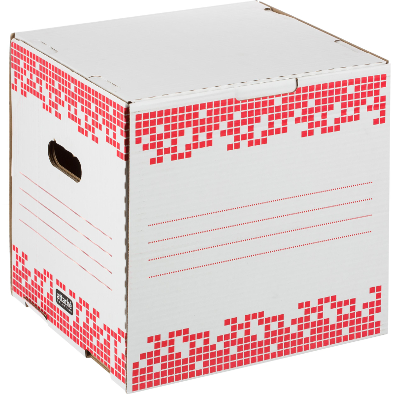 Короб архивный Attache Selection 75мм на 4 папки откр.сбоку 1771119