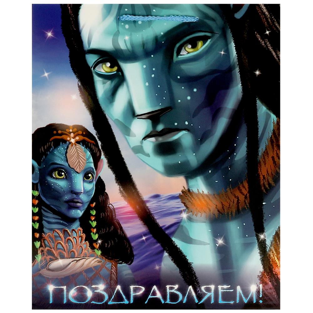 Пакет матовый L для подарка, 26х32х14 см. Чудо праздник PL-100158-AV