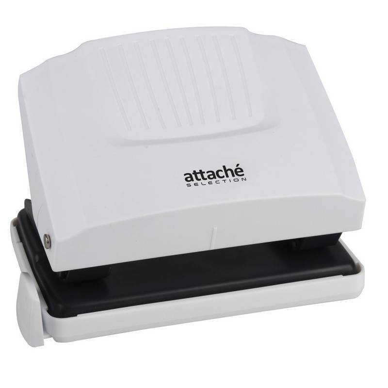Дырокол Attache Selection Iceberg до 20 листов белый с линейкой 728910