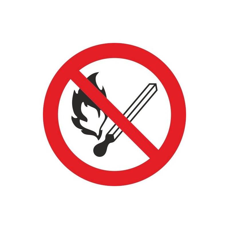 Знак безопасности P02 Запр.польз.откр.огнем и курить(пластик,200х200) Технотерра 241065