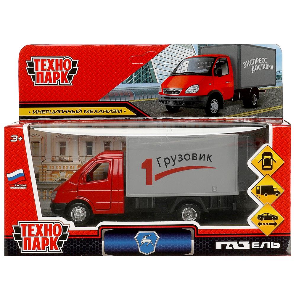 Машина металлическая "Газ-3302 "Газель", 12,7 см. инерция, красный Технопарк GAZ3302KUNG-13-RD