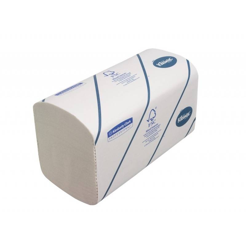 Полотенца бумажные д/дисп KK Kleenex Interfold 2сл бел 186 лист 15 пач.6789 Kimberly Clark 554701