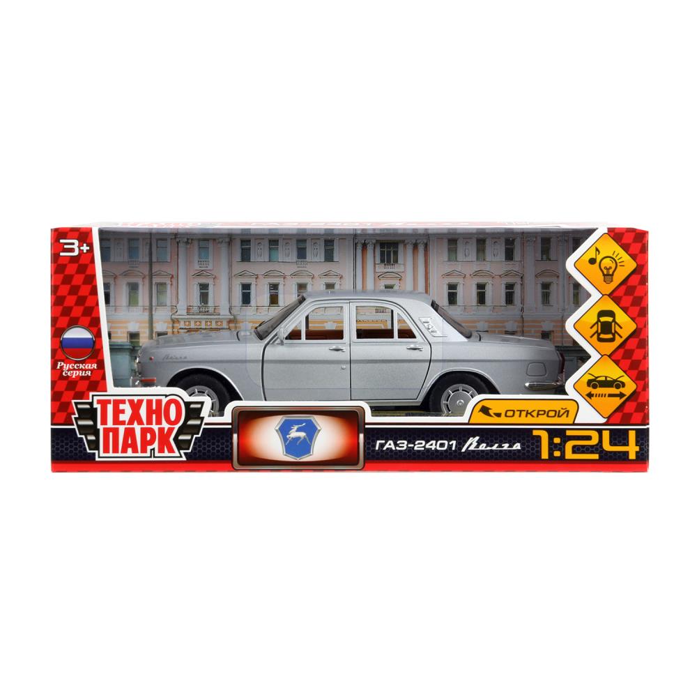 Модель "Газ 2401", свет-звук, 19,7 см. серый Технопарк 2401-124SL-SR