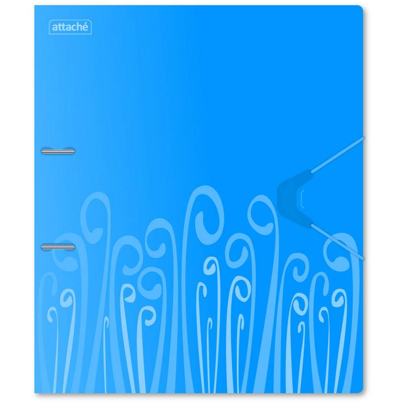 Папка на 2-х кольцах Attache Fantasy 35 мм голубая до 300 листов (пластик 0.6 мм) 314647
