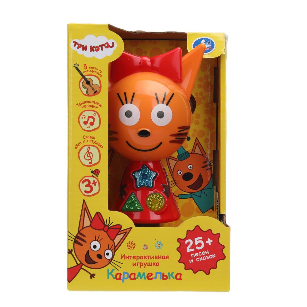 Игрушка Сказочник Карамелька, 25+ песен и сказок Три Кота УМка HT1398-R (72)