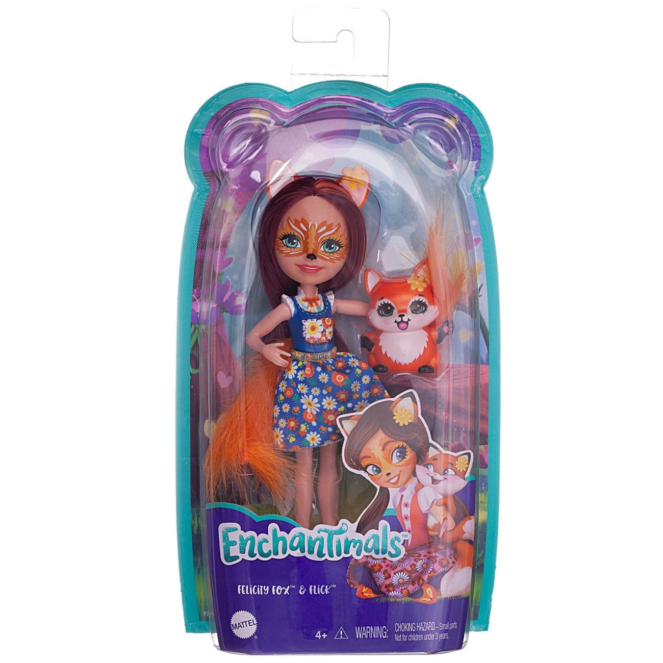 Кукла Mattel Enchantimals Фелисити Лис с питомцем Флик DVH87/Лис