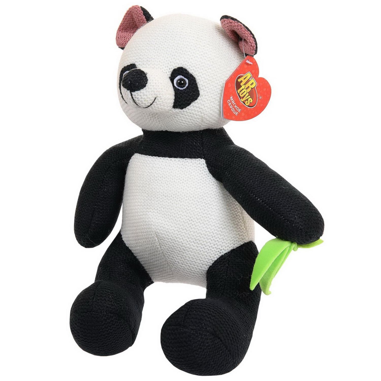 Мягкая игрушка Abtoys Knitted Панда вязаная, 21 см M4930