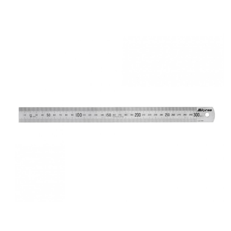 Линейка измерительная 300х25,4 мм металлическая Micron 34311 1320086