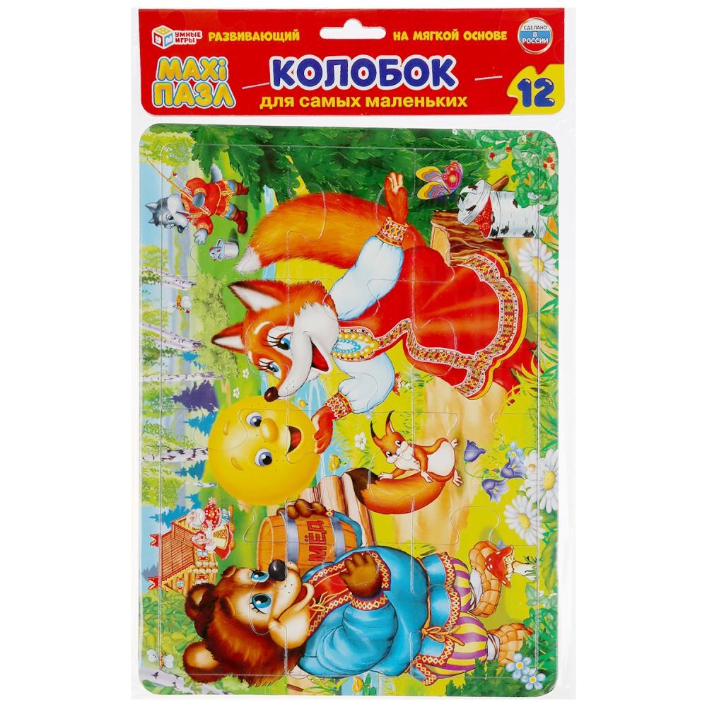 Макси-пазл мягкий (эва) Колобок, 12 деталей Умные игры 4690590104217