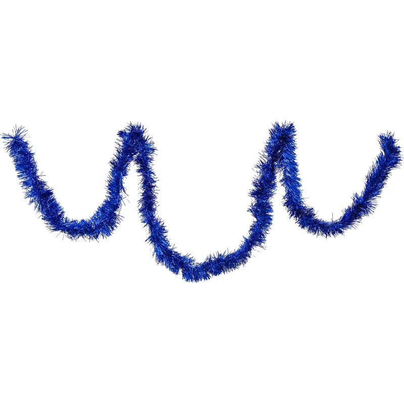 Мишура синяя Новогодняя, длина 2 м, диаметр 7 см НУ-5488 Miland 2118606