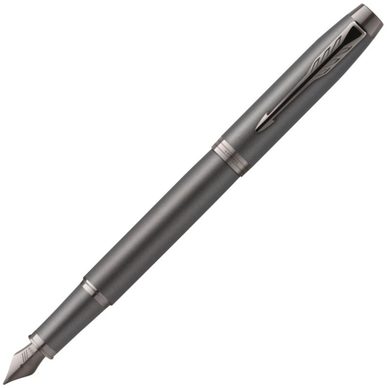 Ручка перьевая Parker IM Professionals Monochrome Titanium син 1мм 2172959 1756721
