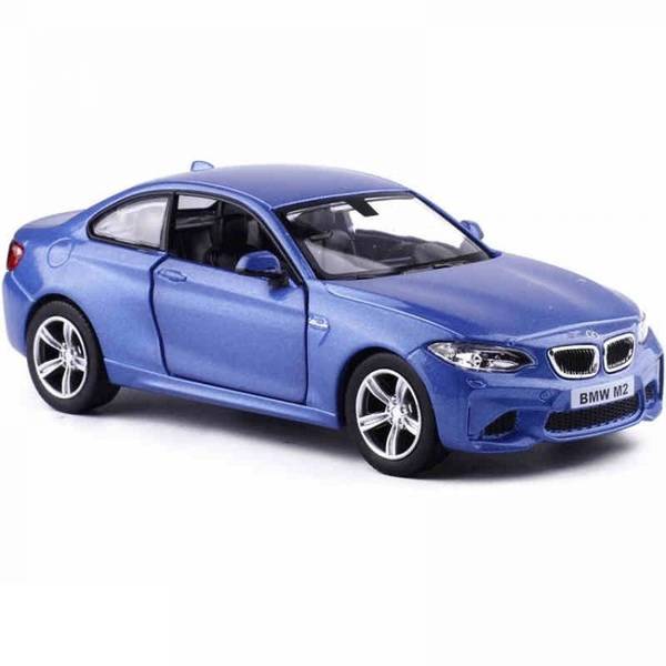 1:32 Машина металлическая RMZ City BMW M2 COUPE with Strip инерционная, синяя UNI-FORTUNE 554034-BLU