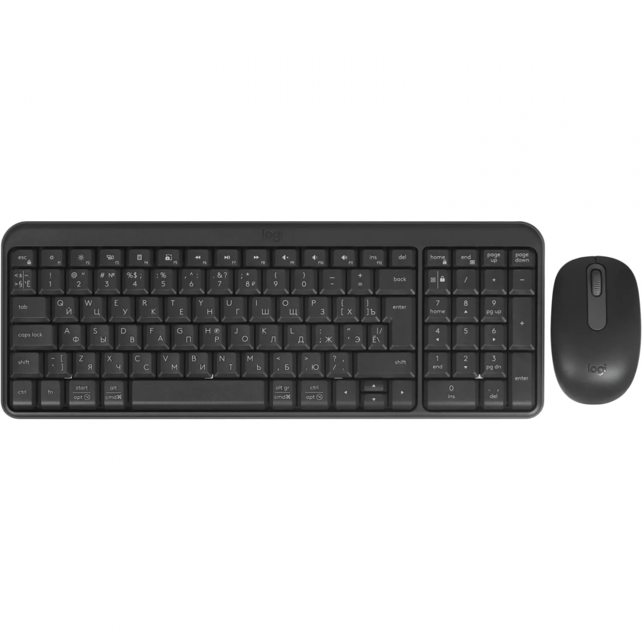 Набор клавиатура+мышь Logitech MK250 BT Graphite рус,беспроводн(920-013853) 2407484