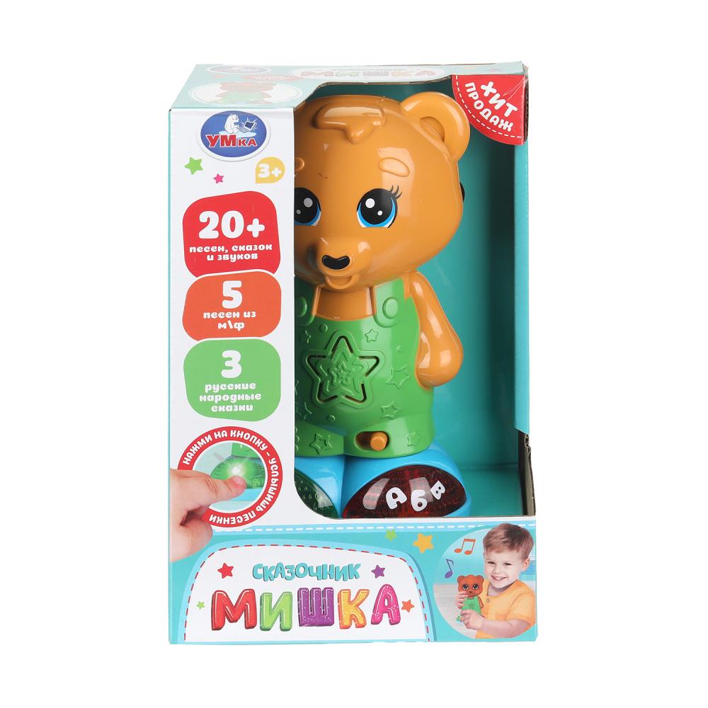 Игрушка сказочник мишка, 20+ песен, сказок и звуков Умка HT1513-R