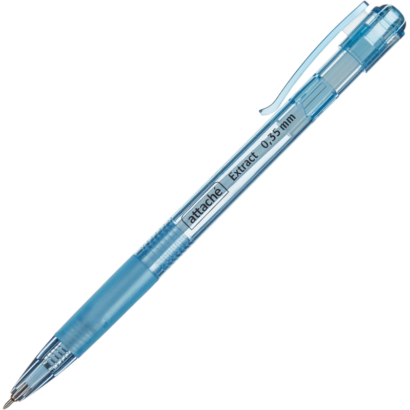 Ручка шариковая автомат. Attache Extract,с манж,0,35мм,синяя 1783556