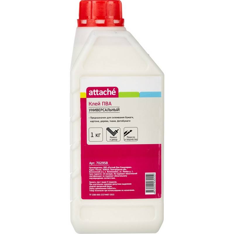Клей ПВА Attache 1000 г 702958