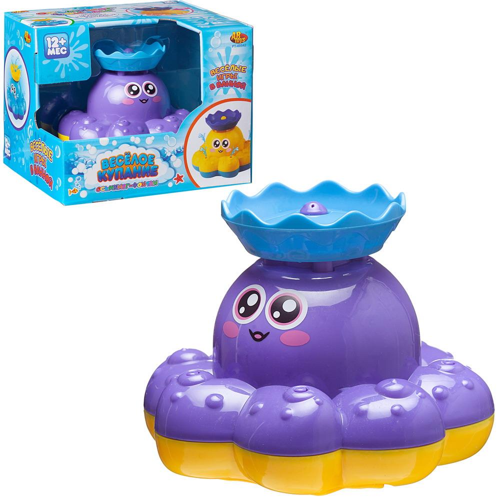 Игрушка для ванной ABtoys Веселое купание Осьминог фиолетовый PT-00542/фиолетовый