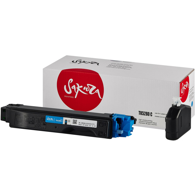 Картридж лазерный SAKURA TK-5280C гол. для Kyocera Mita ECOSYS P6235cdn 1605000 SATK5280C