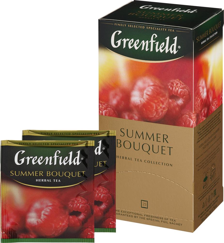 Чай Greenfield Summer Bouquet фруктовый фольгир.25пак/уп 0433-10,63107 1012440