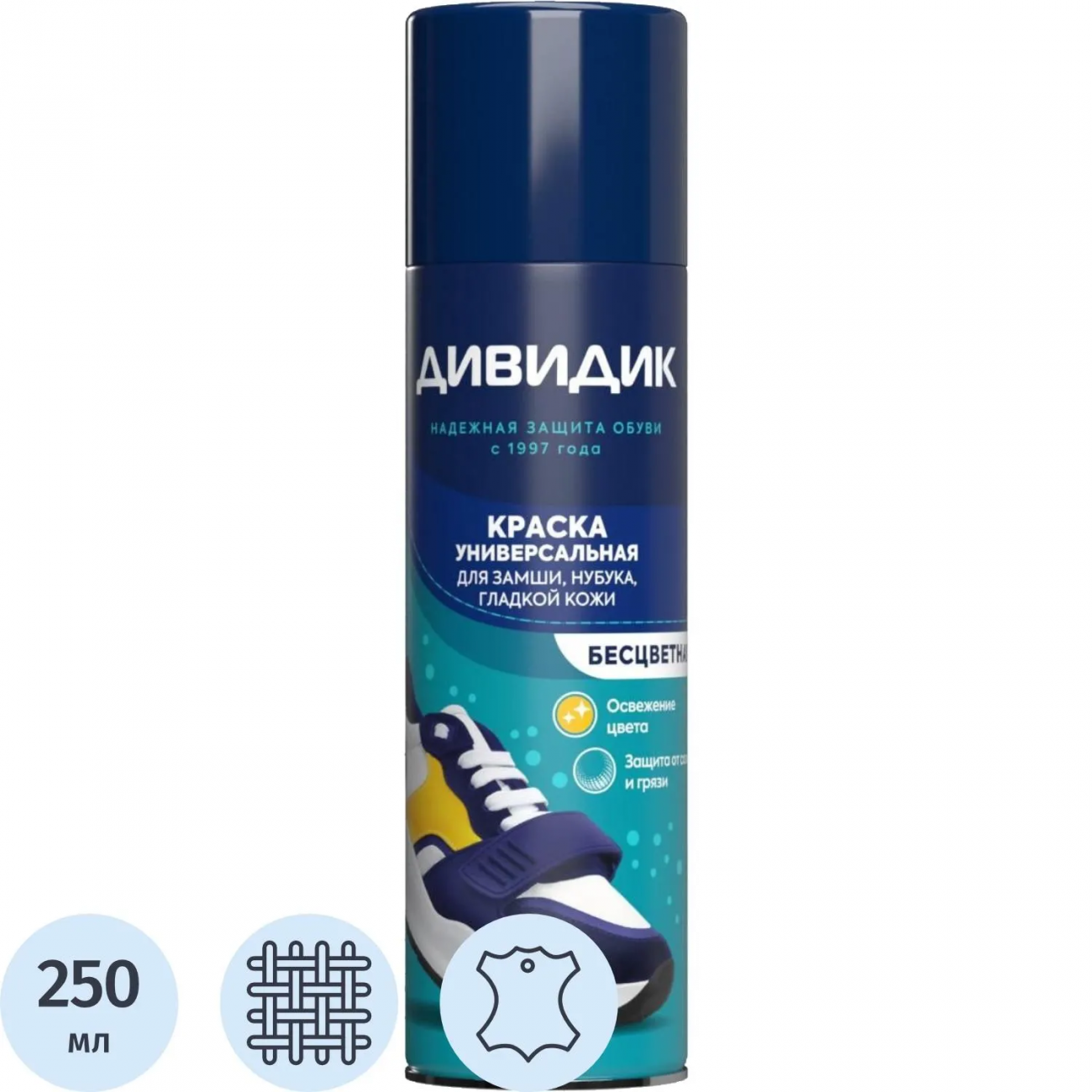 Краска бесцв. д/обуви ДИВИДИК универс. 250 2367901 46 00104 03454 1 Сети