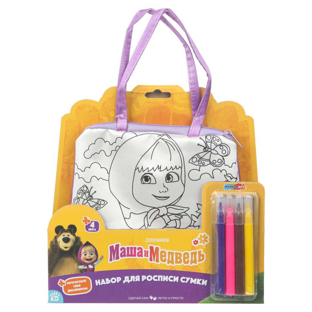 Сумка-Трапеция для росписи "Маша и Медведь" MultiArt BAGP-127197