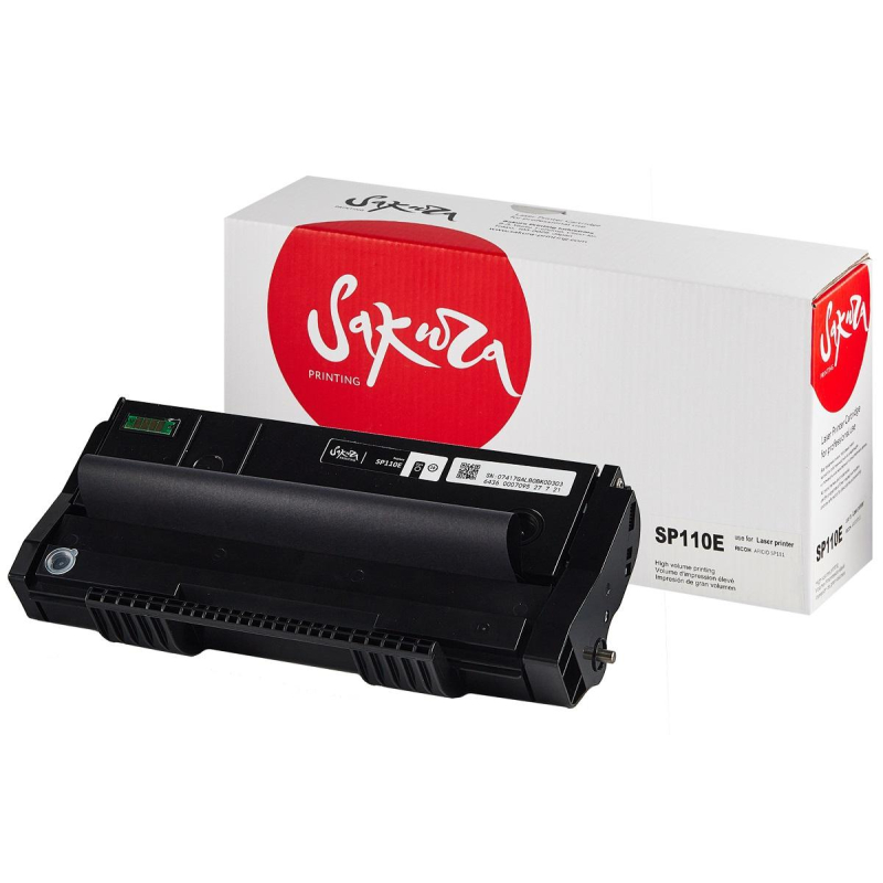 Картридж лазерный SAKURA SP110 E чер. для Ricoh SP 111, SP 111SU, SP 111S 1604756 SASP110E