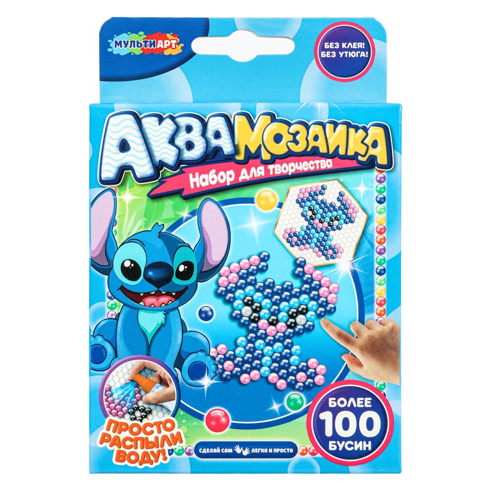 Аквамозаика 100 бусин "Стич" MultiArt AQUASTICH-123457