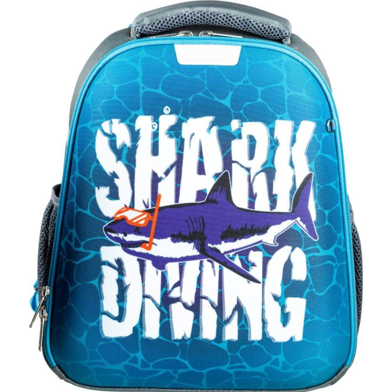 Ранец №1School Shark Diving, меняет цвет, 2 отд., эргоном. Спинка №1 School 1471162