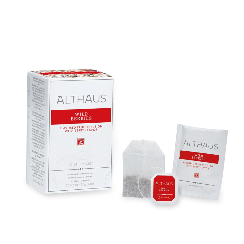 Чай фруктовый в пакетиках Althaus Wild Berries 20пакx2,5гр 1758360 TALTHB-DP0038