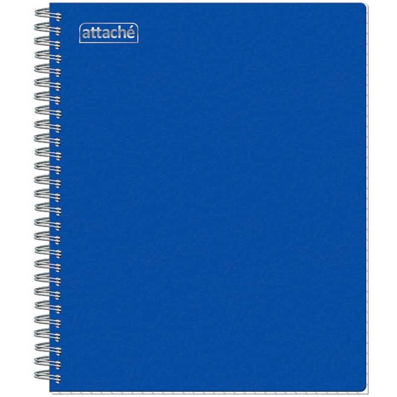 Тетрадь общая Attache А5 80 листов в клетку спираль (обложка синяя) 103363