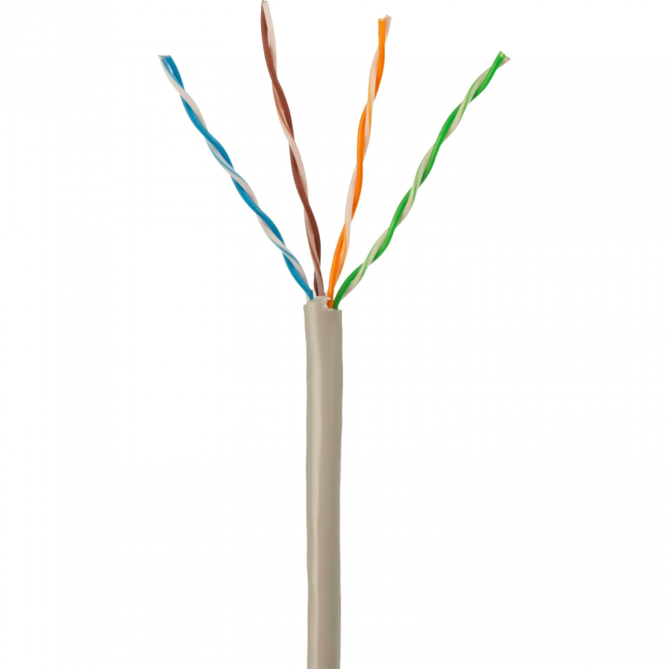 Кабель BigTech BT-CECR-002 медь UTP 4 пары, кат.5e AWG24 PVC 100м сер 2208474