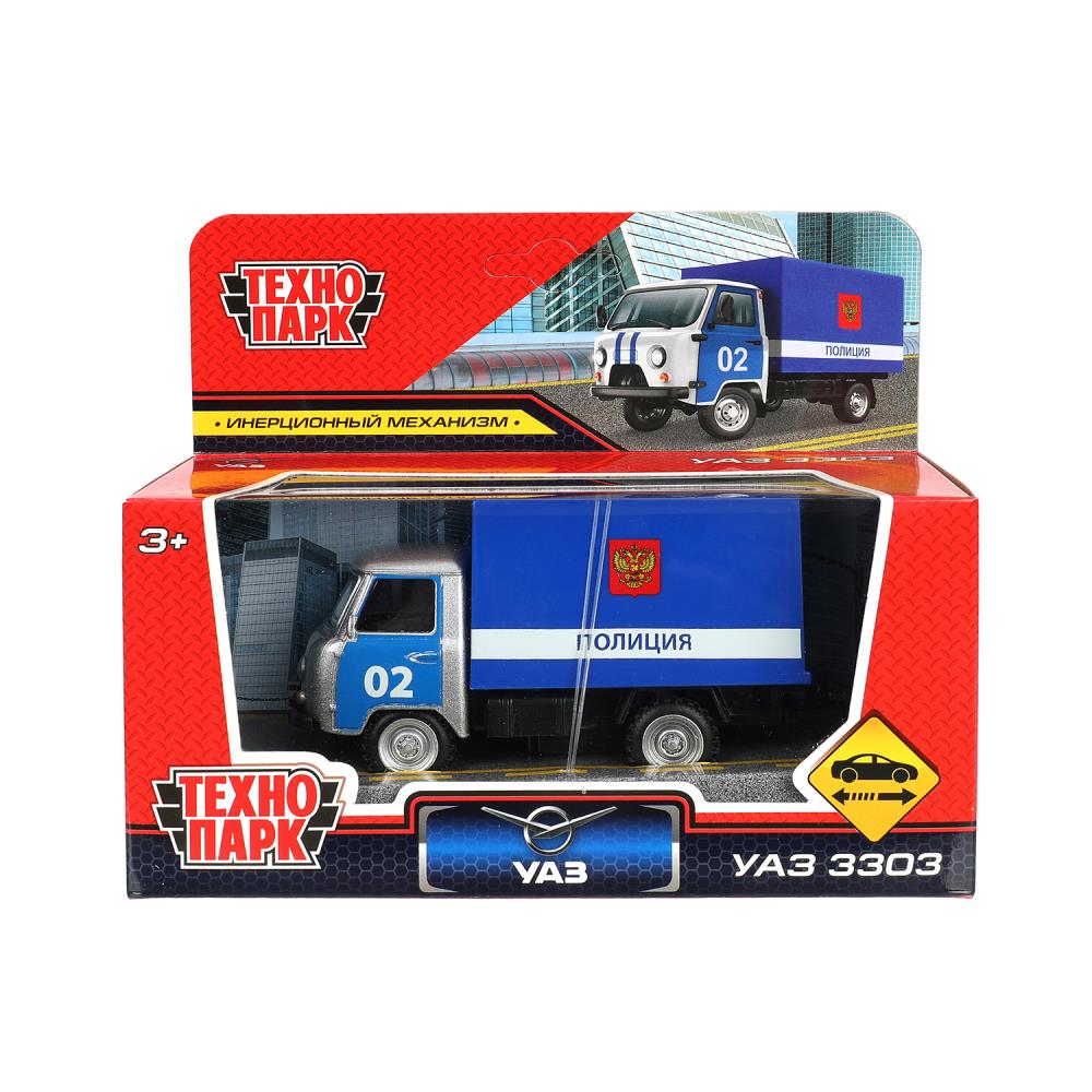 Модель металлическая "Уаз 3303" Полиция, 11 см. Технопарк A1268510K-W-R