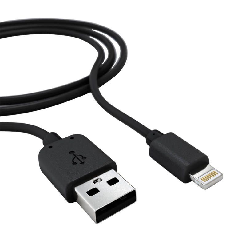 Кабель USB 2.0 - Lightning, М/М, 2 м, Red Line, чер, УТ000009514 1636186