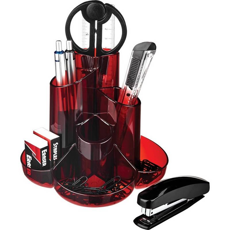 Набор настольный Attache Selection S-357 10 предметов красный 689972