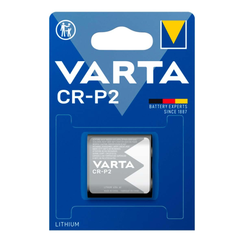 Батарейка Varta CR-P2 1шт Lithium 6V (6204) (1/10/100) 1893621 *06204301401